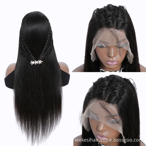 Film Transparent Swiss Lace Front Wig,Pre Plucked Raw Virgin Hair Wig Hd Lace Wig Lace Front,Hd Lace Frontal Wig For Black Women